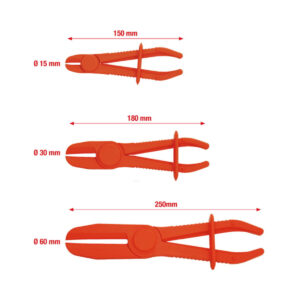 KS Tools vooliku kokkusurumise tangid, komplekt 3tk, 0-60mm