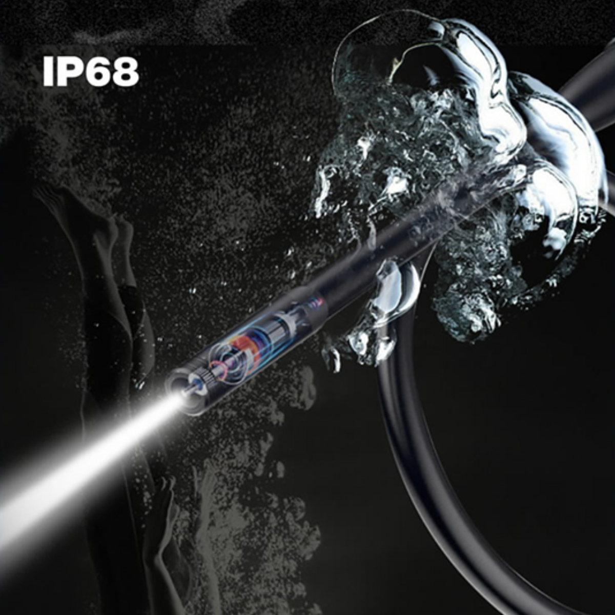 KS Tools Wi-Fi videoskoopide komplekt, Ų 5,5 mm 0° HD esikaamera 3,5m - Pilt 3