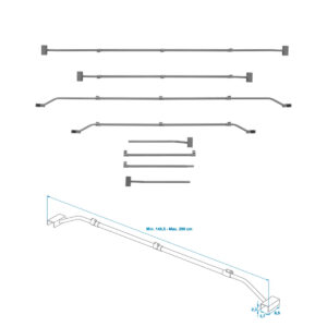 Tendi tugikaar 140,5-208cm