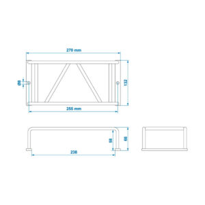 Haagise tulekaitse 238x132x58mm