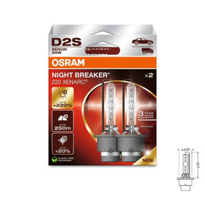 Osram D2S Xenarc Night Breaker Laser +220% 2tk