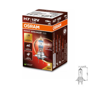 Osram H7 12V 55W Night Breaker 220 +220% 1tk