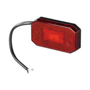Tagatuli punane LED 12/24V 80x44mm