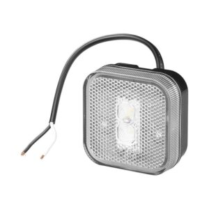 Esituli valge LED 12/24V 65x65mm
