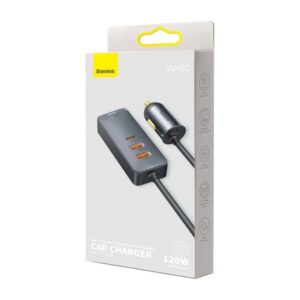 Baseus laadija 2xUSB/2xUSB-C 120W 12/24V