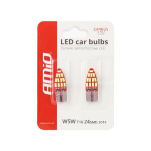 Led pirnid 2tk canbus 24 SMD,T10,W5W,12V