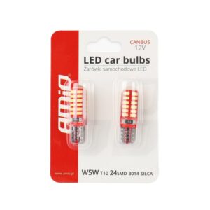 Led pirnid 2tk canbus 24 SMD, T10, W5W
