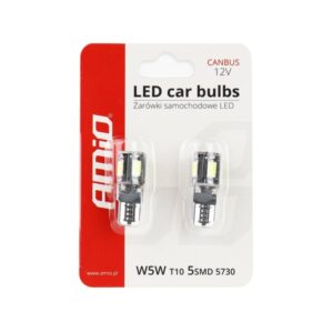 Led pirnid 2tk canbus 5 SMD, T10,W5W,12V