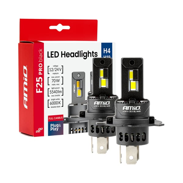 Led pirnid 2tk H4 H19 70W 12V 24V - Pilt 9