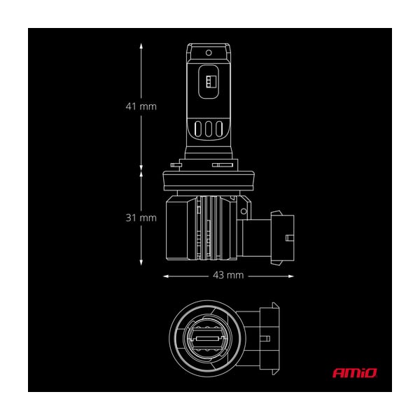 Led 2tk H8 H9 H11 H16 F26 PROLumiTec+130 - Pilt 5