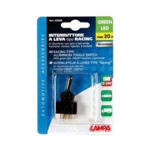 Alumiiniumist lüliti Led ,12/24,roheline
