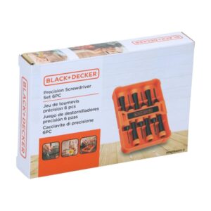 BLACK DECKER täppiskruvikeerajate komplekt 6 osa
