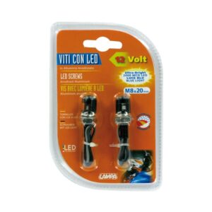 LED tuled 2tk. keermega, sinine valgus, must korpus
