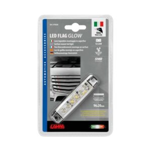 Led valgusti 12/24V, 6 SMD, roheline, valge punane-Itaalia, 96*20mm