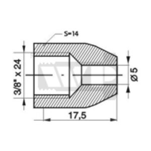 Toruotsik H  3/8*24 S=14