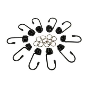 Komplekt 10 konksu+10 klambrit 10mm